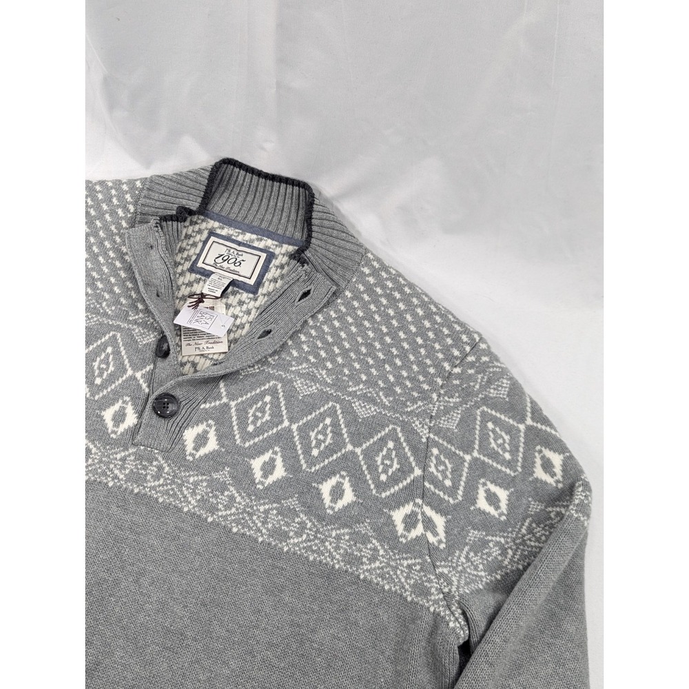 New With Tags Jos. a. Bank 1905 Tailored Fit Chunky Knit Henley Sweater XL Thick